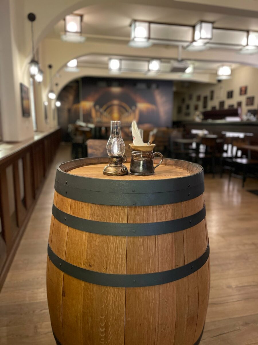 wine cellar in La Republica, Prague